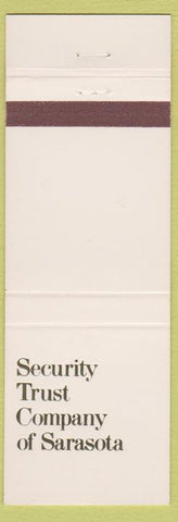 Matchbook Cover - Security Trust of Sarasota FL