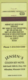Matchbook Cover - Jensen's Golden Key Motel Milwaukee WI