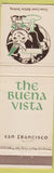 Matchbook Cover - The Buena Vista San Francisco CA