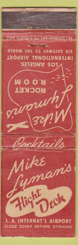 Matchbook Cover - Mike Lyman's Flight Deck Los Angeles CA WEAR