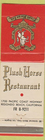Matchbook Cover - Plush Horse Restaurant Redondo Beach CA