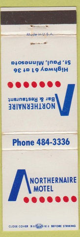 Matchbook Cover - Northernaire Motel ST Paul MN