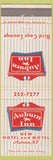 Matchbook Cover - Auburn Inn Auburn NY
