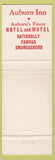 Matchbook Cover - Auburn Inn Auburn NY