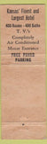 Matchbook Cover - The Broadview at Wichita KS