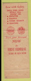 Matchbook Cover - First Federal Savings Delray Beach FL