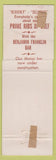 Matchbook Cover - Leighton's Ardsley NY WORN CREASED