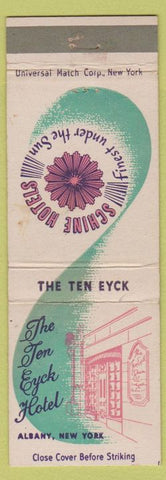 Matchbook Cover - Schine Hotels The Ten Eyck Albany NY