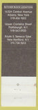 Matchbook Cover - Butcher Block Restaurant Albany Plattsburgh New Hartford NY