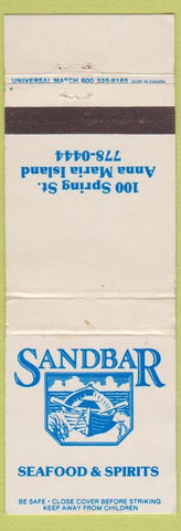 Matchbook Cover - Sandbar Restaurant Anna Maria FL