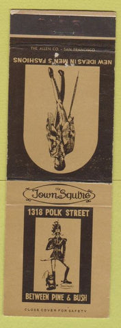 Matchbook Cover - Town Square Men's Clothes San Francisco CA