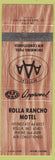 Matchbook Cover - Rolla Rancho Motel Rolla MO