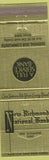 Matchbook Cover - New Richmond National Bank OH