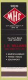 Matchbook Cover - JH Williams Seeds Australia SAMPLE