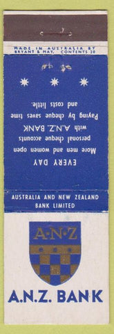 Matchbook Cover - Australia and New Zealand Bank