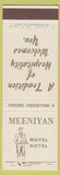 Matchbook Cover - Meeniyan Motel Austalia SAMPLE