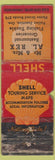 Matchbook Cover - AL Rex Shell oil gas Valley Junction OR POOR