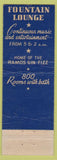 Matchbook Cover - Roosevelt Hotel New Orleans LA WEAR