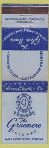 Matchbook Cover - Graemere Hotel Chicago IL WEAR