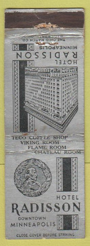 Matchbook Cover - Hotel Radisson Minneapolis MN