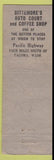Matchbook Cover - United Motor Courts Dittemore's Tacoma WA WORN