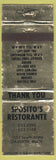 Matchbook Cover - Sposito's Restaurant Davison MI WORN