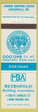 Matchbook Cover - Metropolis Building Association Jacksonville MD