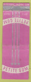 Matchbook Cover - Petite Gum Toledo OH WEAR
