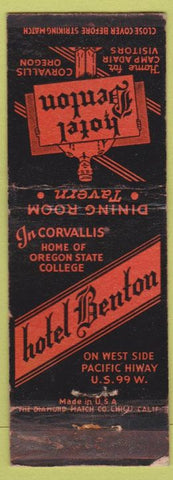 Matchbook Cover - Hotel Benton Corvallis OR