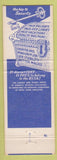 Matchbook Cover - Retail Clerks Union Harbor City CA