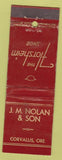 Matchbook Cover - Florsheim Shoes Corvallis OR feature