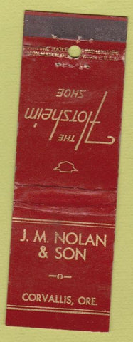 Matchbook Cover - Florsheim Shoes Corvallis OR feature