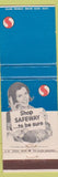 Matchbook Cover - Safeway Grocery Store girlie