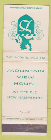 Matchbook Cover - Mountain View House Whitefield NH