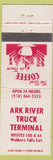 Matchbook Cover - Ark River Truck Terminal Webbers Falls OK?