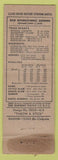 Matchbook Cover - Diamond Colgate Dogs Bridge WEAR