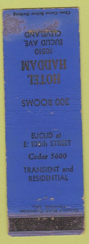 Matchbook Cover - Hotel Haddam Cleveland OH WORN