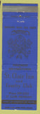 Matchbook Cover - ST Clair Inn Country Club MI