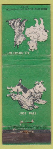 Matchbook Cover - Diamond Colgate Dogs green WEAR