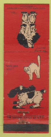 Matchbook Cover - Diamond Colgate Dogs red WEAR