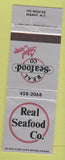 Matchbook Cover - Real Seafood Co Albany NY