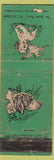 Matchbook Cover - Diamond Colgate Dogs green WEAR