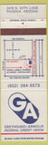 Matchbook Cover - Greyhound Armour Credit Union Phoenix AZ