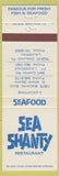 Matchbook Cover - Sea Shanty Miami Beach Fort Lauderdale Lauderhill FL