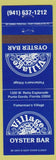 Matchbook Cover - Village Oyster Bar Punt Gorda FL