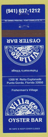 Matchbook Cover - Village Oyster Bar Punt Gorda FL