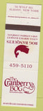 Matchbook Cover - The Cranberry Bog Restaurant Albany NY STAINED