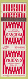 Matchbook Cover - TGI Friady's Amherst NY