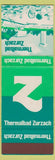 Matchbook Cover - Thermalbad Zurzach Thermal Bath Switzerland SAMPLE