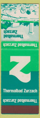 Matchbook Cover - Thermalbad Zurzach Thermal Bath Switzerland SAMPLE